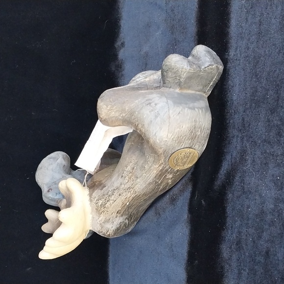 Big Sky Carvers Jeff Fleming Moose Wood Carving 1996 with tag - Picture 5 of 13